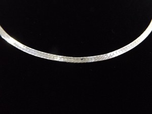 .925 Sterling Silver Herringbone Necklace
