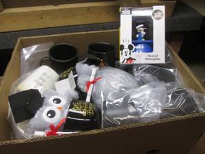 lot 4 image: (RR) Assorted Mugs and Mickey Mouse Musical Water Globe
