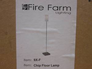 lot 27 image: (OO) Fire Farm Lighting Chip Floor Lamp - New Unopened
