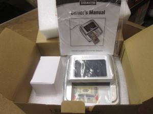 lot 41 image: (MM) SteelMaster Compact Electronic Counterfeit Bill Detector - New In Box