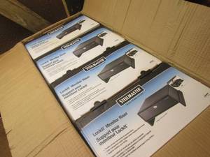 lot 43 image: (OO) Case of 4 SteelMaster LockIt Monitor Risers