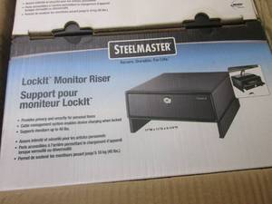lot 44 image: (OO) Case of 4 SteelMaster LockIt Monitor Risers