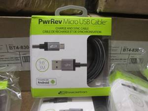 lot 45 image: (II) Lot of 25 PwrRev Micro USB Cables