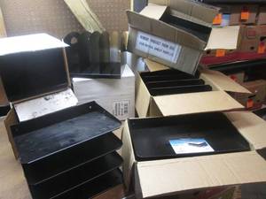 lot 46 image: (OO) Assortement of Metal Office Organizers (8 Total)