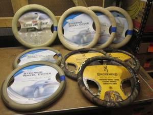 lot 60 image: (JJ) 9 Assorted Steering Wheel Covers
