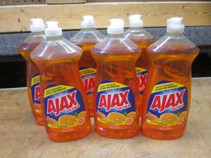 lot 116 image: (LL) 6 Bottles Ajax Ultra Orange Dish LiquidHand Soap 28oz