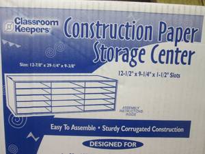 lot 132 image: (LL) Lot of 4 Classroom Keepers Construction Paper Storage Centers