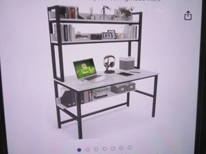 lot 144 image: (PLT1) Aquzee Desk in White ...