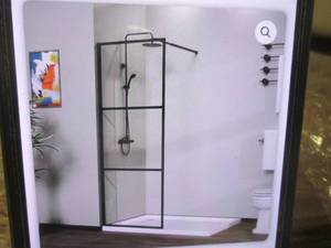 lot 149 image: (PLT1) 34 3 Panel Shower Screen Open Box