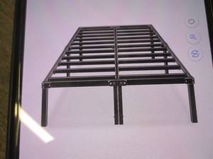 lot 157 image: (PLT2) 14 Platform Steel Queen Bed Frame