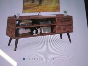 lot 159 image: (PLT2) Alphamount TV Stand  Support TV in Brown