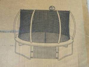 lot 163 image: (PLT2) 16FT Big Trampoline in Blue (Not Seeing Anything Blue In The Box...Looks Black)
