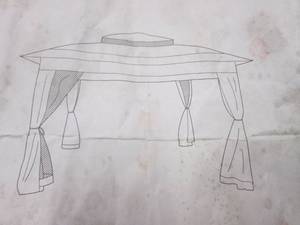 lot 186 image: (PLT4) 13x13 Canopy with Carry Bag - Missing Top