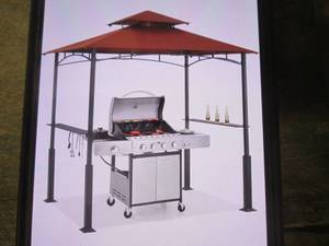 lot 188 image: (PLT4) ABCCanopy 5x8 Grill Canopy in Rust Red