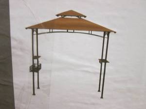 lot 190 image: (PLT4) Belavi Grill Gazebo 5x8 in Brown - Open Box Return