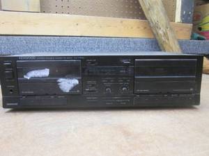 lot 221 image: (NN) Kenwood KX-77CW Stereo Double Cassette Deck - Powers On