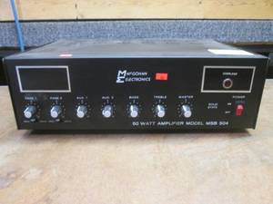 lot 224 image: (MM) McGohan Electronics MSB 504 50 Watt Amplifier - Powers On