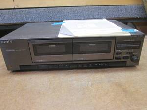 lot 268 image: (SS) Sony TC-W431 Stereo Cassette Deck with Manual - See Photos