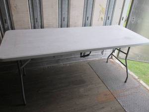 lot 293 image: (TRLR) 6 Ft Portable Table - Top 29 x 72