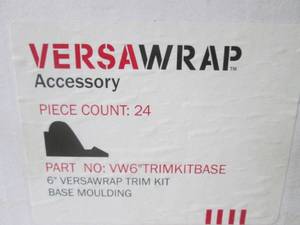 lot 299 image: (TRLR) Case of 24 Versatex VersaWrap 6 Trim Kit Base Mouldings