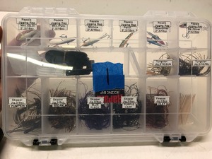 lot 101 image: Organized Fishing Tackle Box FULL of Brand New Fishing Lures #1