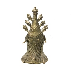 lot 127 image: Antique Hindu Dhokra BronzeBrass Statue