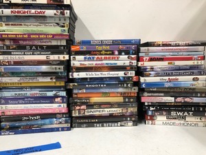 lot 203 image: Large&nbspDVD Lot #3 - Approx 180 DVDs
