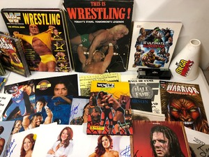 lot 188 image: Awesome Estate Lot of Vintage Pro Wresting Memorabilia