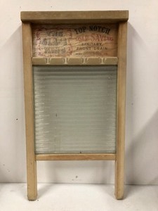 lot 167 image: Larger Size Antique CrystalGlass Washboard