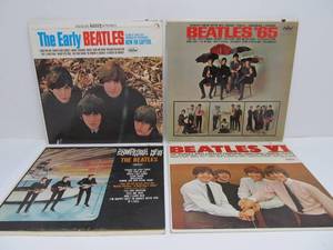 lot 20 image: Lot of 4 Vintage Vinyl BEATLES Records #1