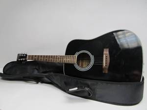 lot 29 image: HARMONY Acoustic Guitar Model 01005 - Black