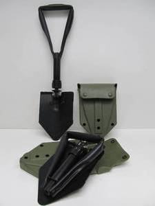 lot 54 image: Pair of Fox Outdoor Products Folding Steel Foxhole Style Shovels