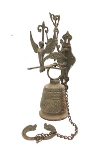 lot 342 image: Ornate Vintage Brass Bell 
