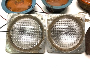 lot 356 image: Hot Rod Lot - Vintage Taillights, Side Mirrors, Horn etc