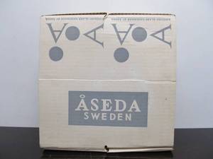 lot 66 image: NOS Vintage Mid Century ASEDA Sweden Danish Modern Glass Serving Bowl