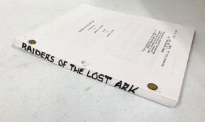lot 232 image: Original Vintage Indiana Jones Raiders of The Lost Ark Screenplay Movie Script 