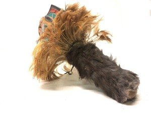 lot 4 image: Wonderful Northwest Coast Thunderbird Rattle by George James