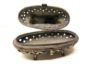 lot 252 image: Antique Gilt Bronze Censer  Incense Burner