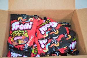 Case of Trolli Sour Brite Crawlers Fruit Punch Flavor