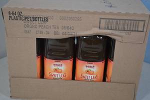 Case Sweet Leaf Organic Peach Iced Tea Best By 080421