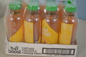 12-Pack Bai Boost Plant Based Energy Drink Cartago Pineapple Passion Fruit Flavor Best By 07182023
