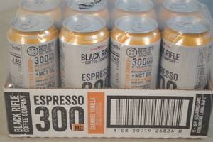 Black Rifle Coffee Company Espresso 300 Caramel Vanilla Flavor 12-Pack Best By 03102024