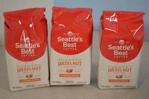 3ct Seattles Best CoffeeToasted Hazelnut Smooth-Roasted Flavored Coffee Grounds Best By 09022023