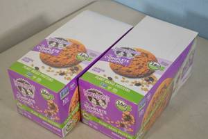 2ct Case of Larry & Lennys The Complete Cookie Plant Based Protein Cookie Oatmeal Raisin Flavor