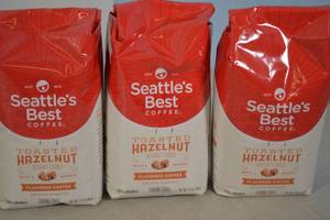 3ct Seattles Best CoffeeToasted Hazelnut Smooth-Roasted Flavored Coffee Grounds Best By 09022023