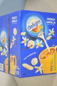 Case of International Delight French Vanilla Coffee Creamers Best By 07292023