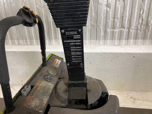lot 11 image: 24 Volt Clark Double Wide Walkie Rider (needs battery)