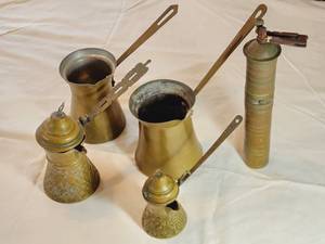 lot 15 image: Vintage Turkish Copper Kitchenware