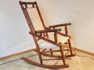 lot 63 image: Antique Rocking Chair