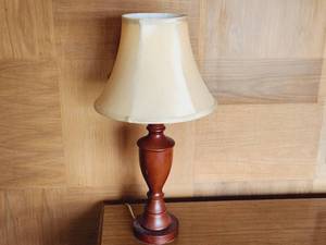 lot 66 image: Wooden Table Lamp